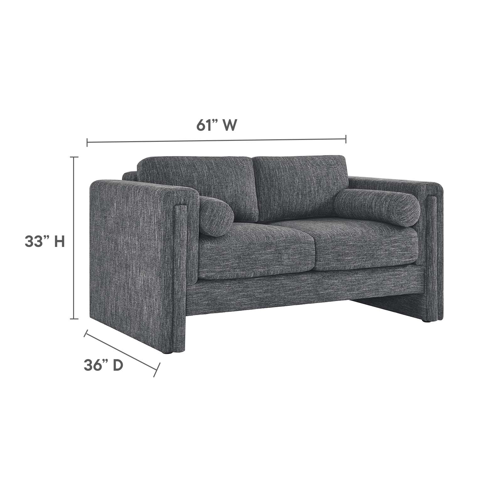 Visible Fabric Loveseat by Modway