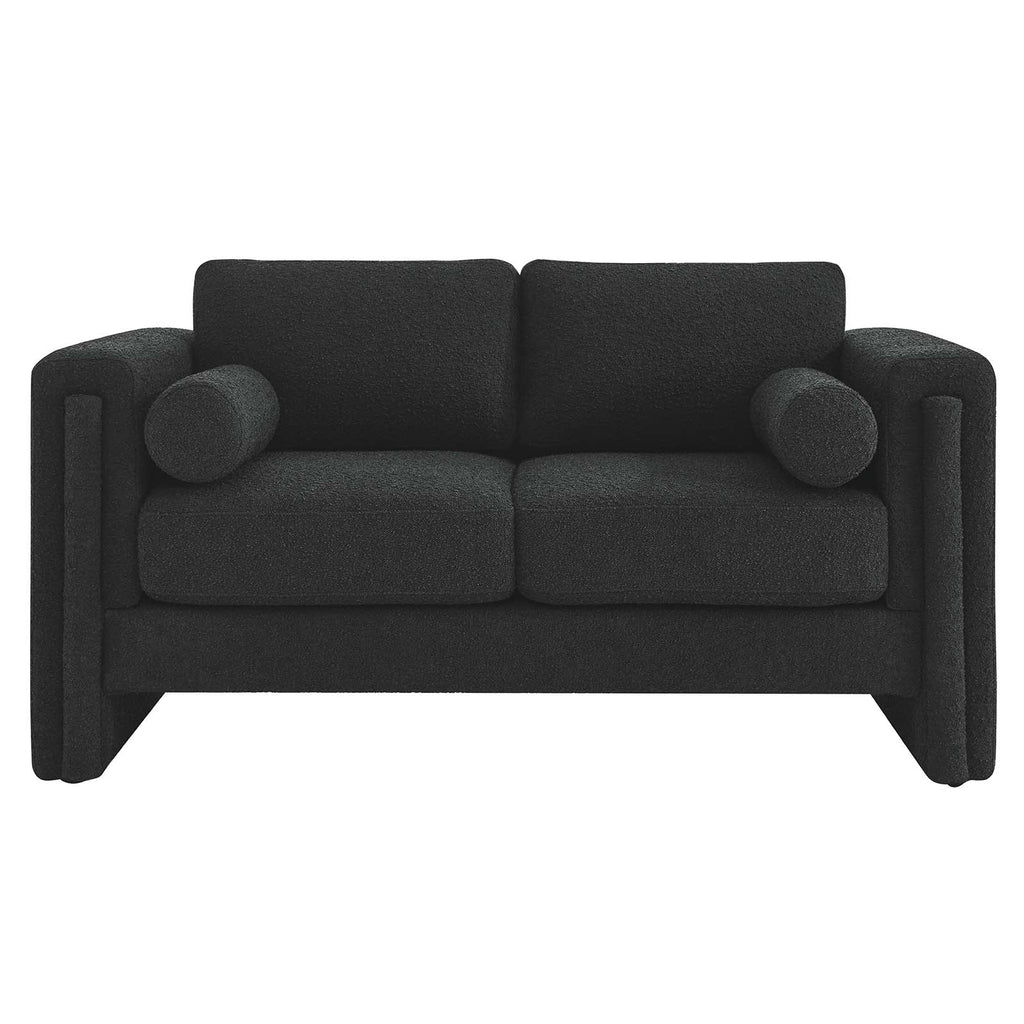 Visible Boucle Fabric Loveseat by Modway