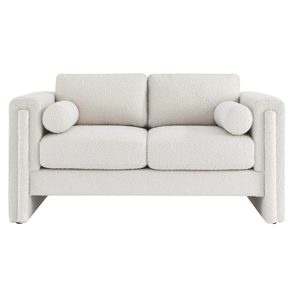 Visible Boucle Fabric Loveseat by Modway