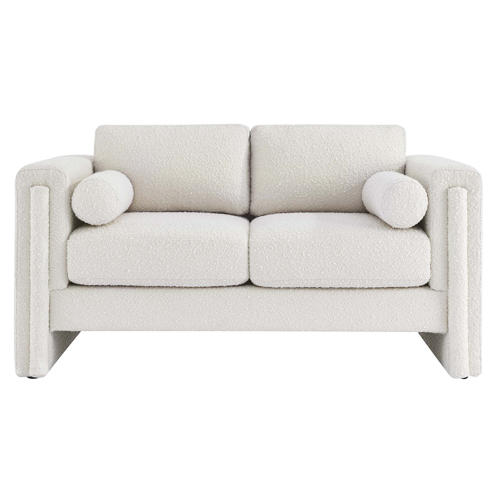 Visible Boucle Fabric Loveseat by Modway