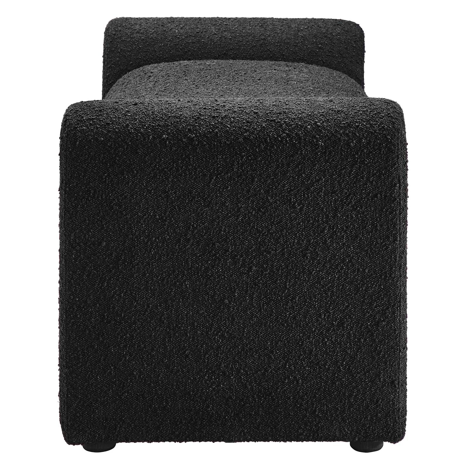 Waverly Boucle Fabric Bench by Modway