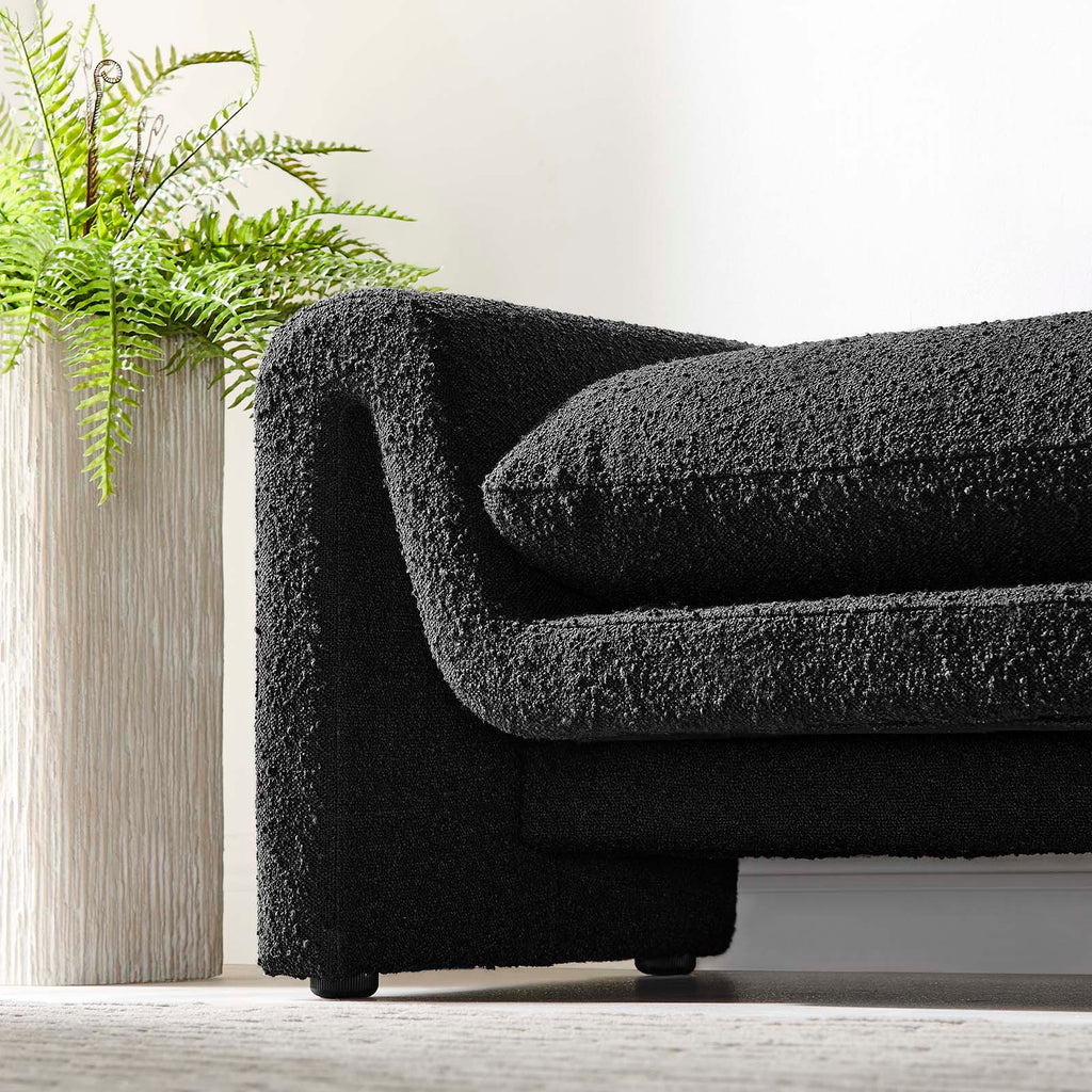 Waverly Boucle Fabric Bench by Modway