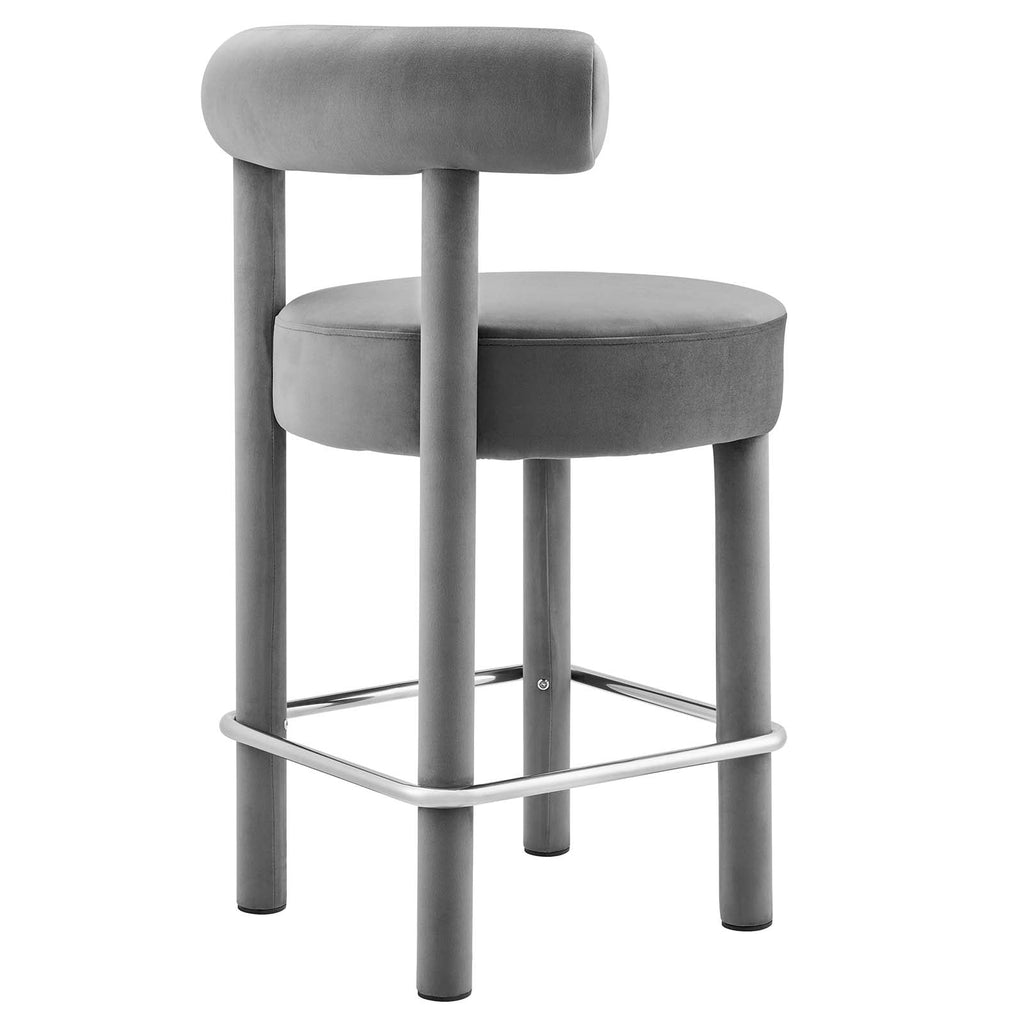 Toulouse Performance Velvet Counter Stool by Modway