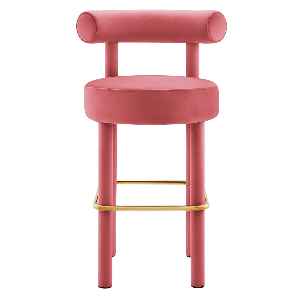 Toulouse Performance Velvet Bar Stool by Modway