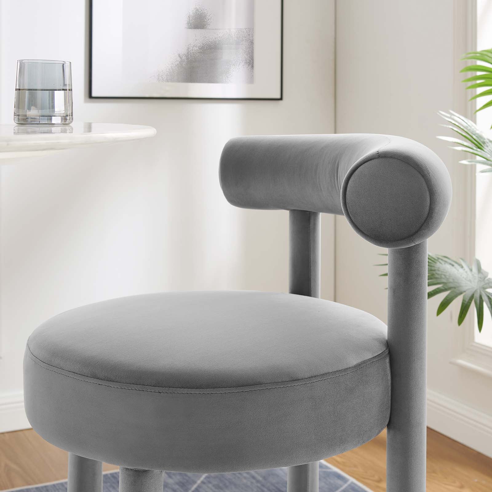 Toulouse Performance Velvet Bar Stool by Modway