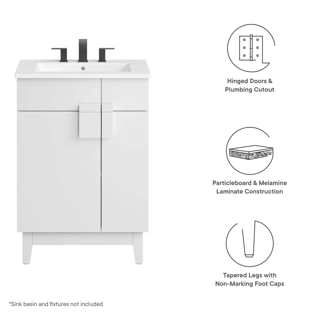 Miles 24Ó Bathroom Vanity Cabinet (Sink Basin Not Included) by Modway