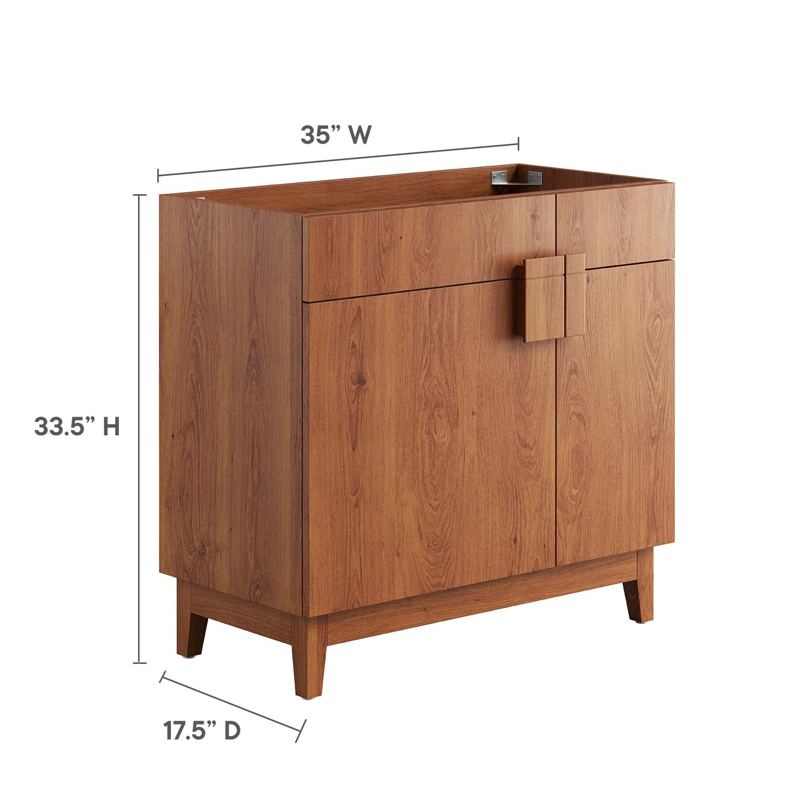 Miles 36Ó Bathroom Vanity Cabinet (Sink Basin Not Included) by Modway