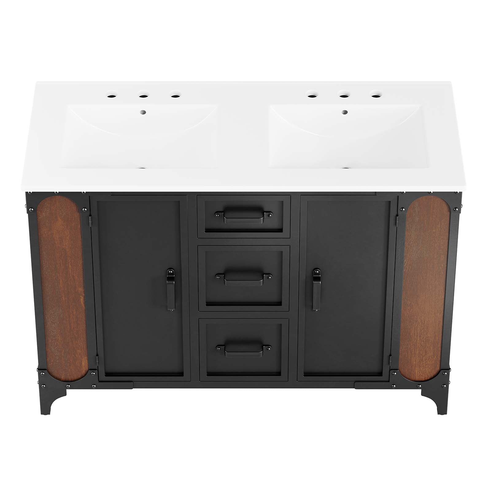 Steamforge 48" Double Sink Bathroom Vanity by Modway