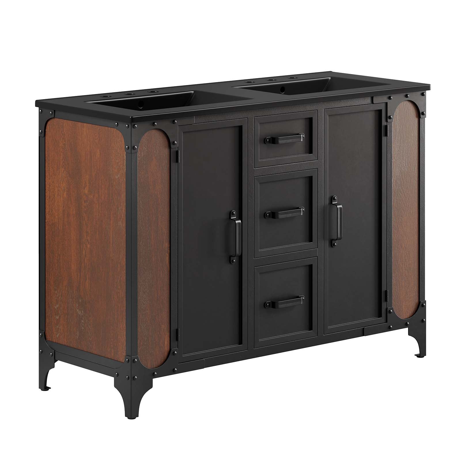 Steamforge 48" Double Sink Bathroom Vanity by Modway