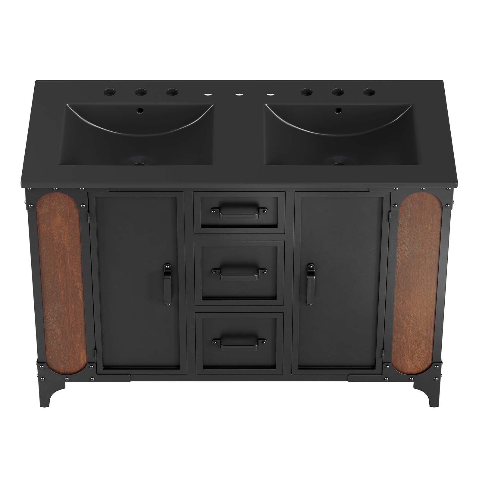 Steamforge 48" Double Sink Bathroom Vanity by Modway
