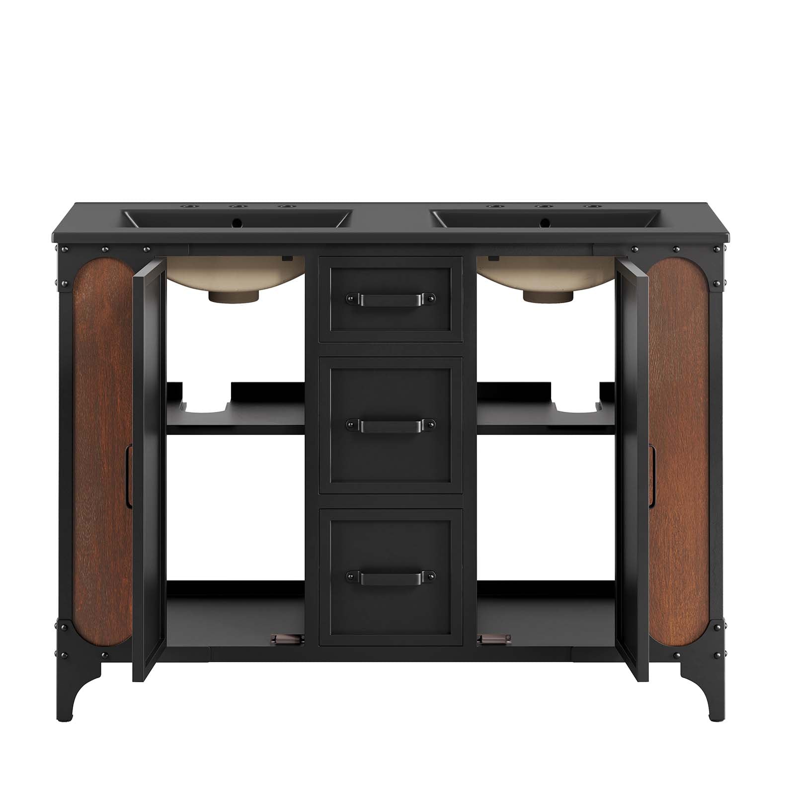 Steamforge 48" Double Sink Bathroom Vanity by Modway
