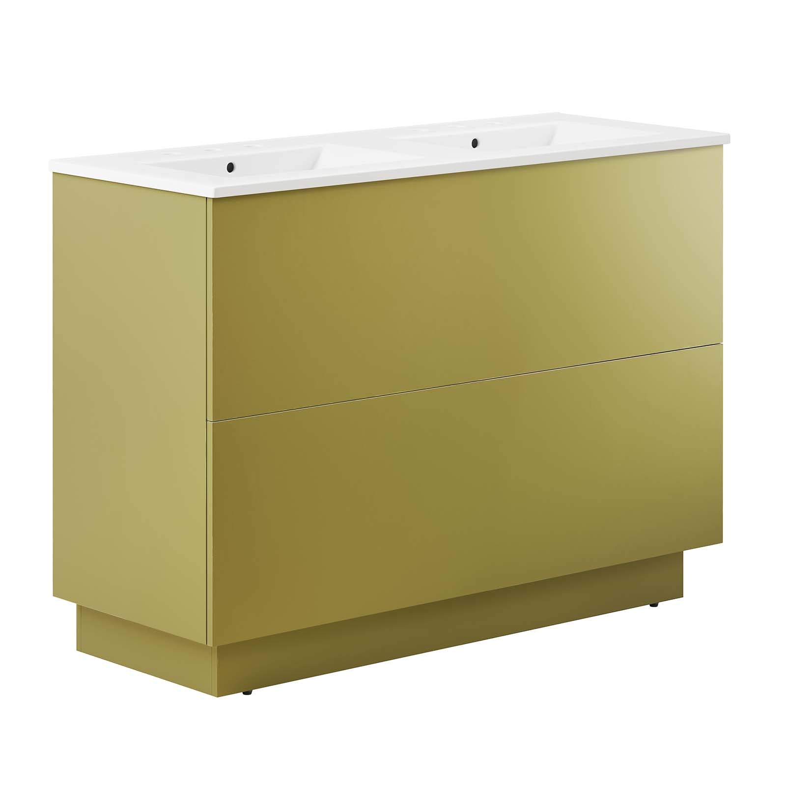 Quantum 48" Double Sink Bathroom Vanity by Modway