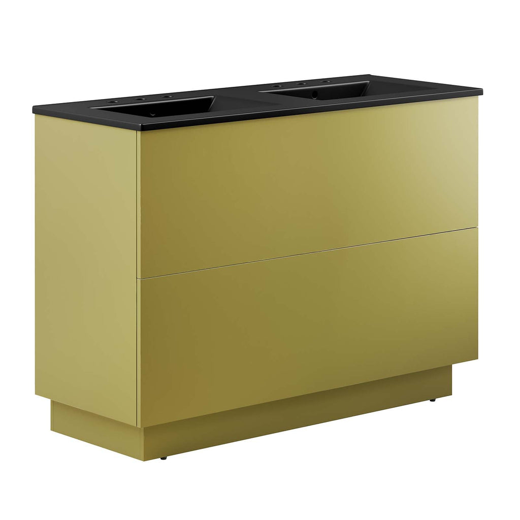 Quantum 48" Double Sink Bathroom Vanity by Modway