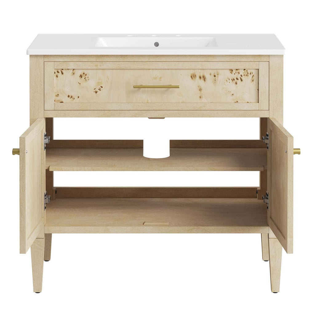Elysian 36" Wood Bathroom Vanity by Modway