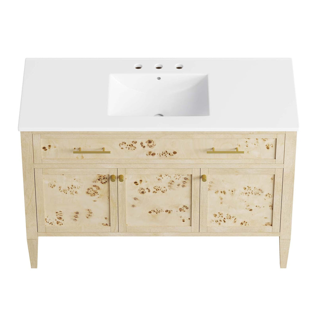 Elysian 48" Wood Single Sink Bathroom Vanity by Modway