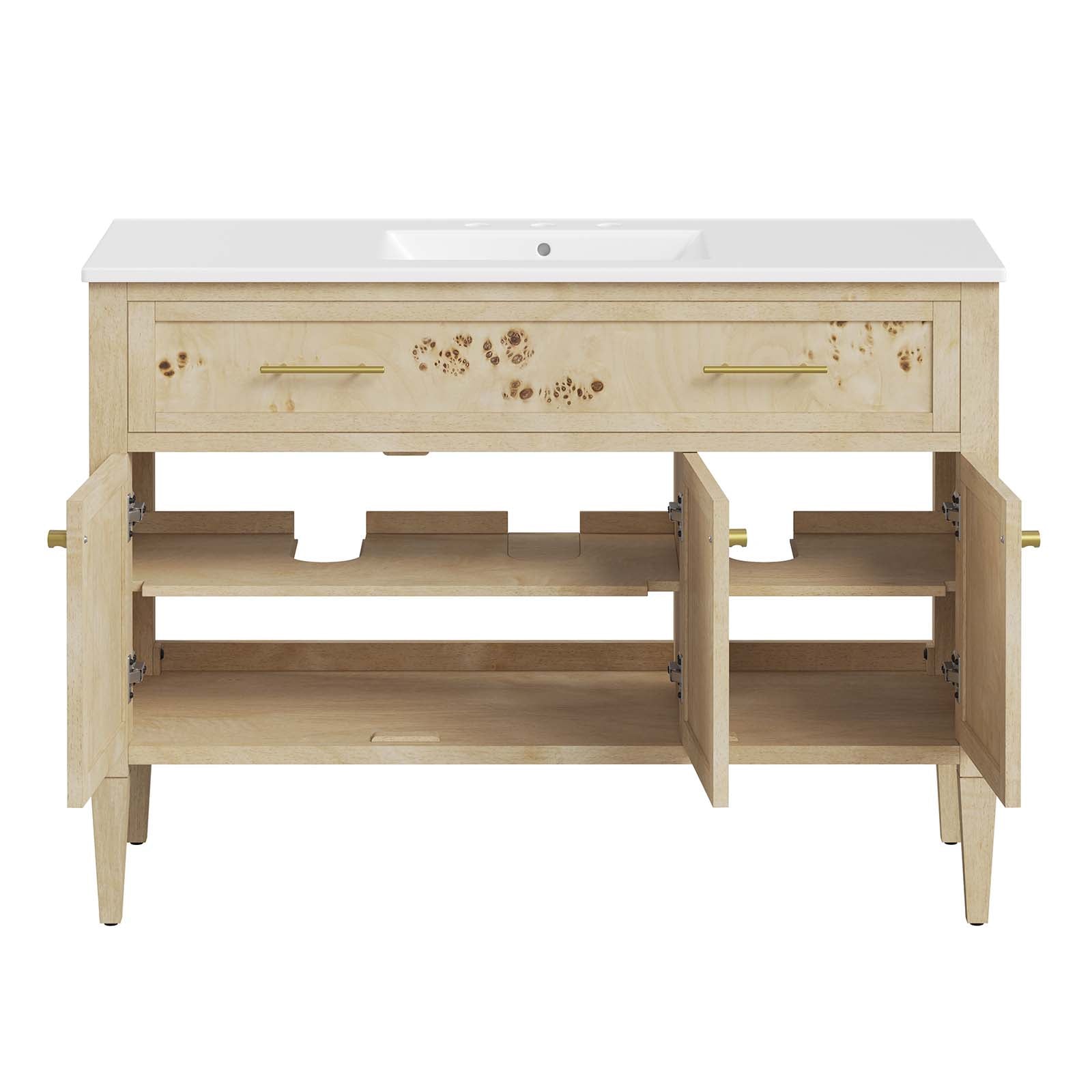 Elysian 48" Wood Single Sink Bathroom Vanity by Modway