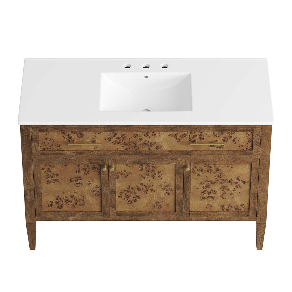 Elysian 48" Wood Single Sink Bathroom Vanity by Modway