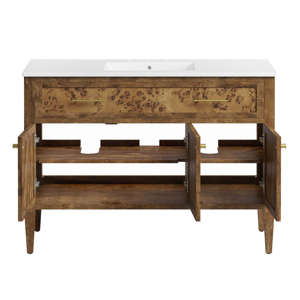 Elysian 48" Wood Single Sink Bathroom Vanity by Modway