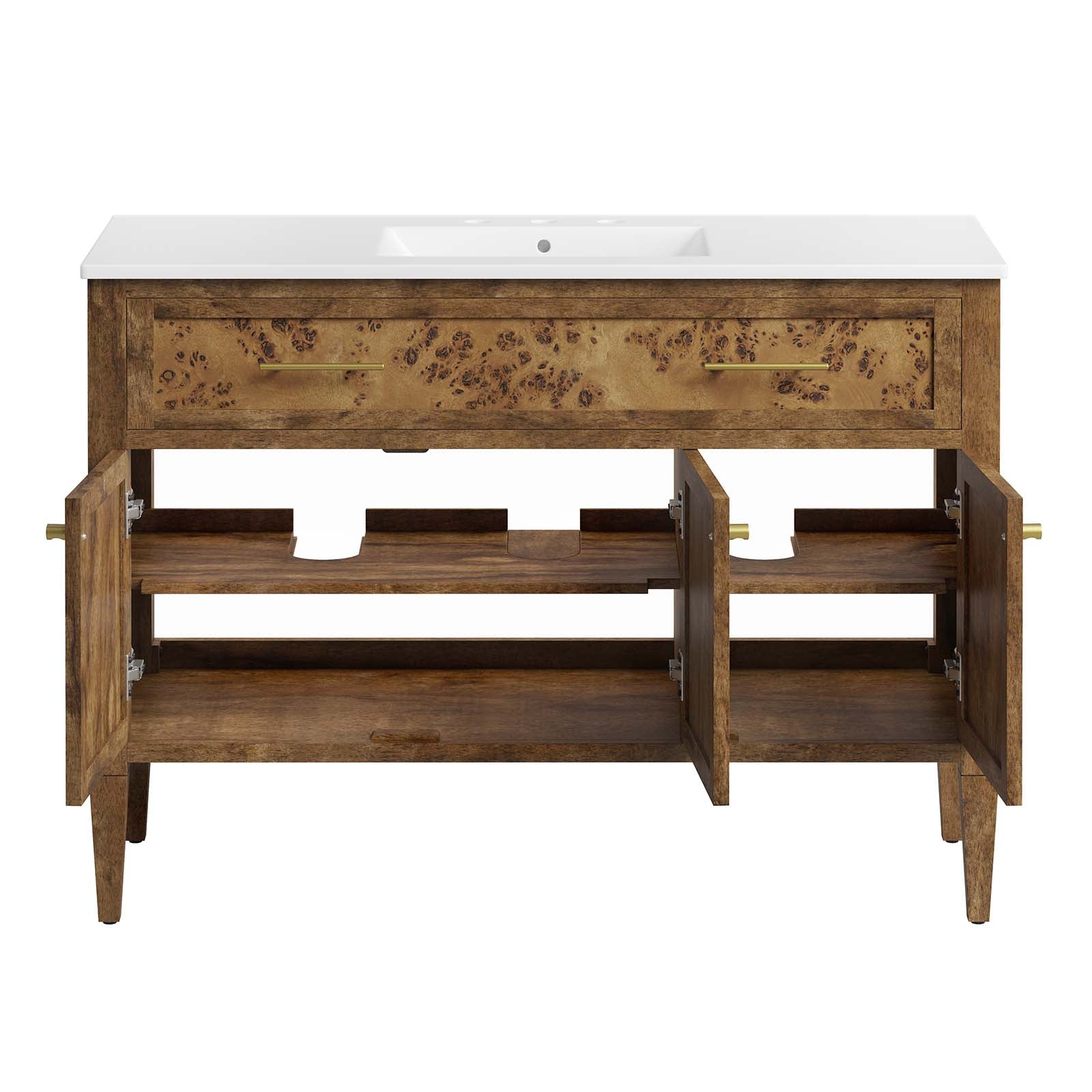 Elysian 48" Wood Single Sink Bathroom Vanity by Modway
