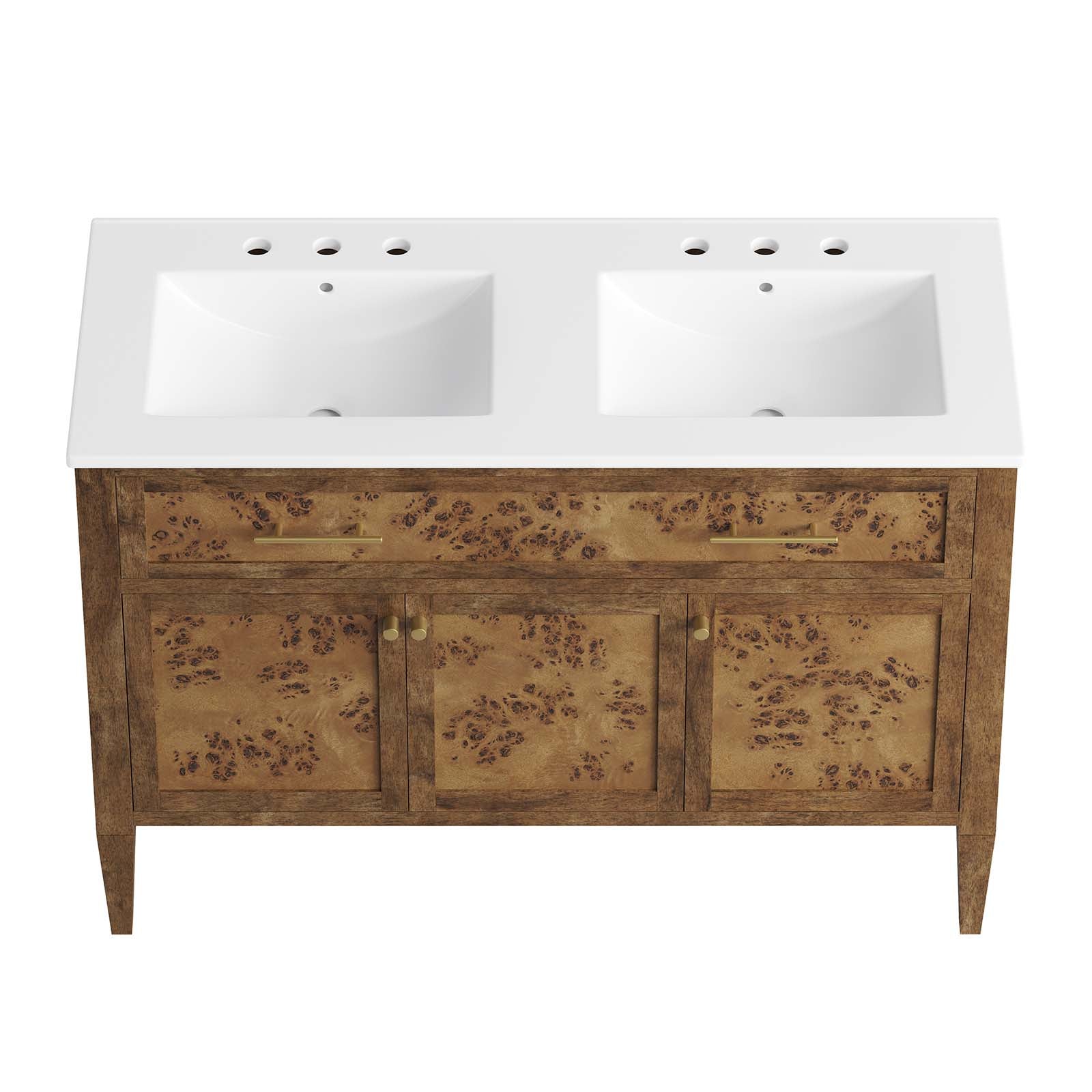 Elysian 48" Wood Double Sink Bathroom Vanity by Modway