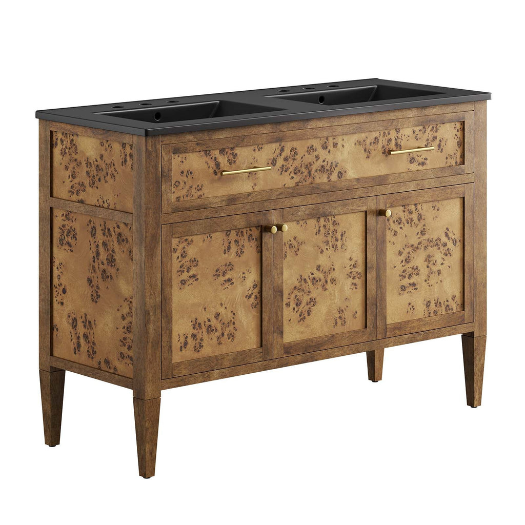 Elysian 48" Wood Double Sink Bathroom Vanity by Modway