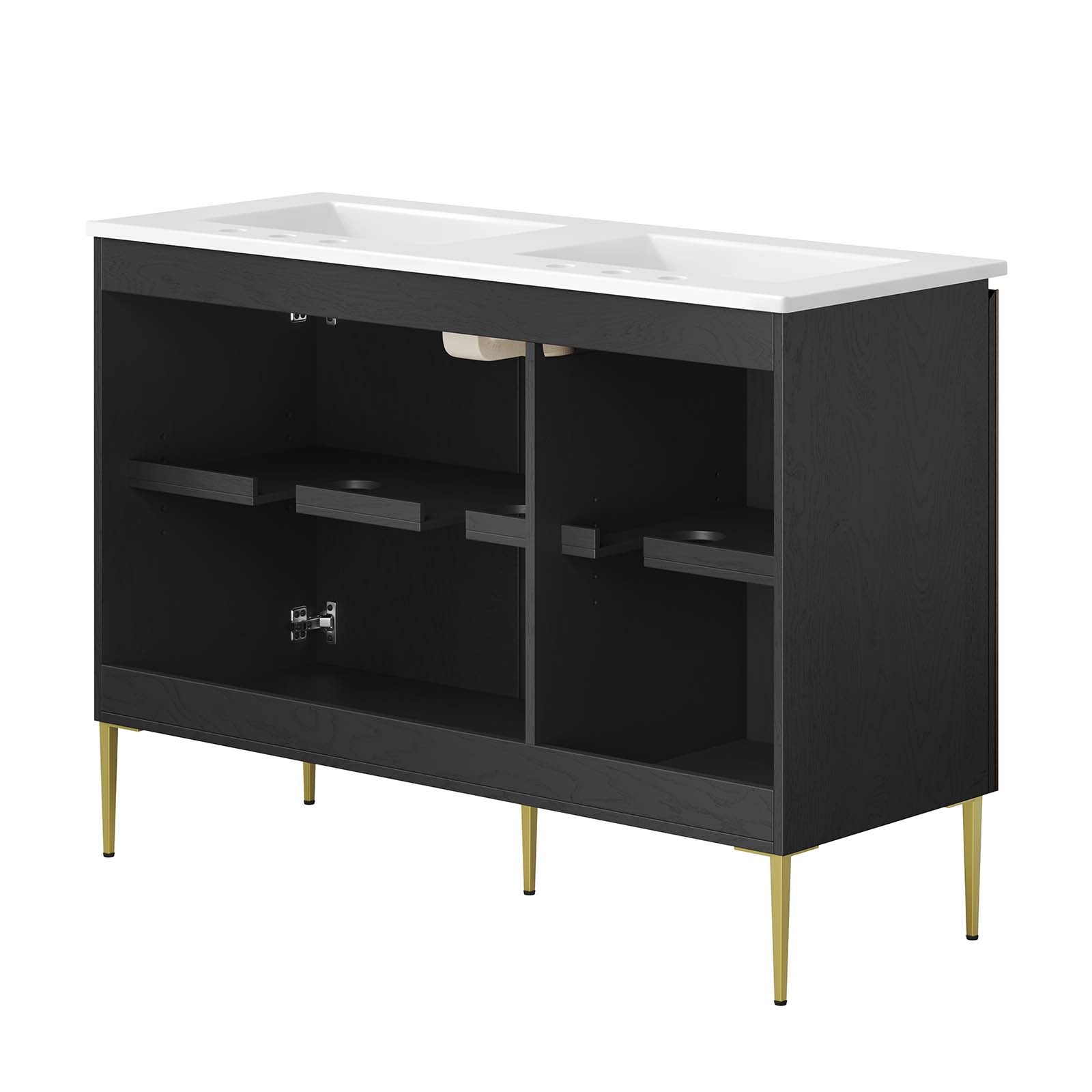 Alchemist 48" Double Sink Bathroom Vanity by Modway