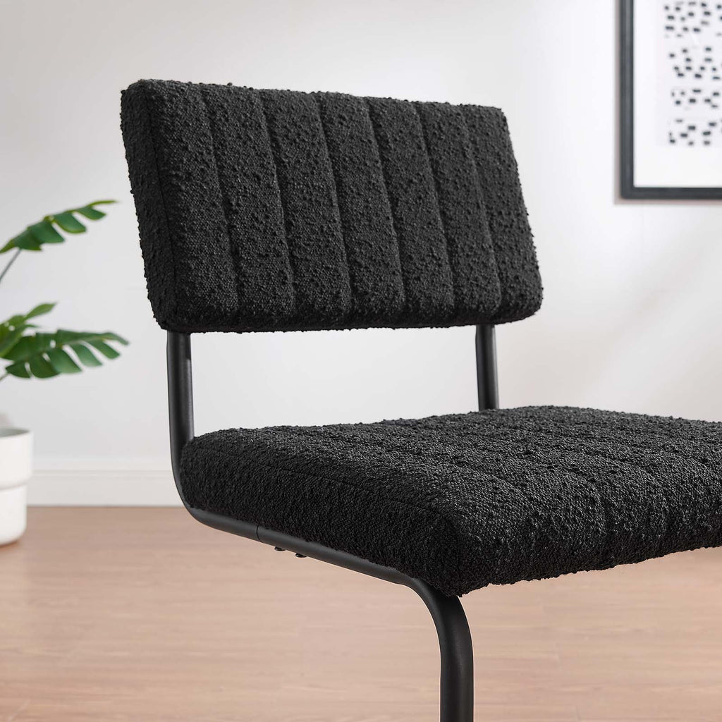 Parity Boucle Dining Side Chairs Set of 2 by Modway