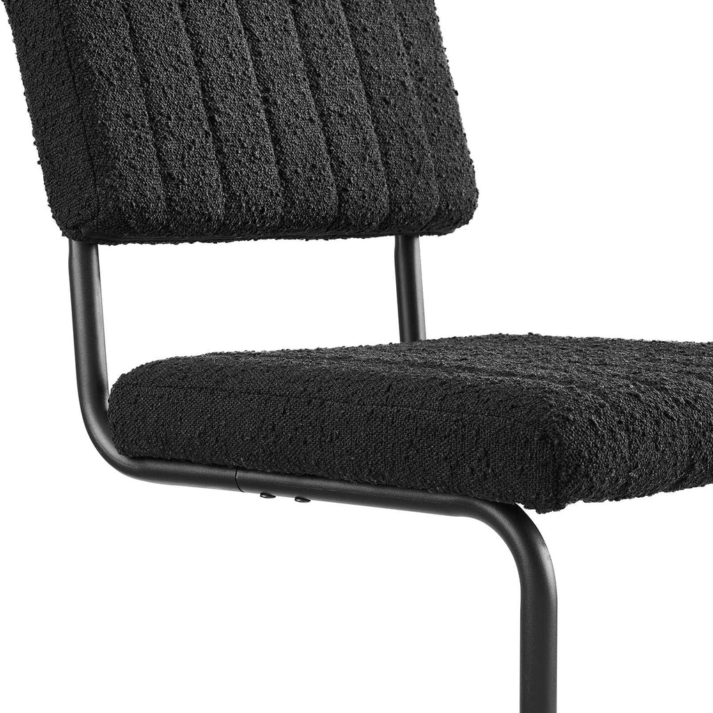 Parity Boucle Dining Side Chairs Set of 2 by Modway