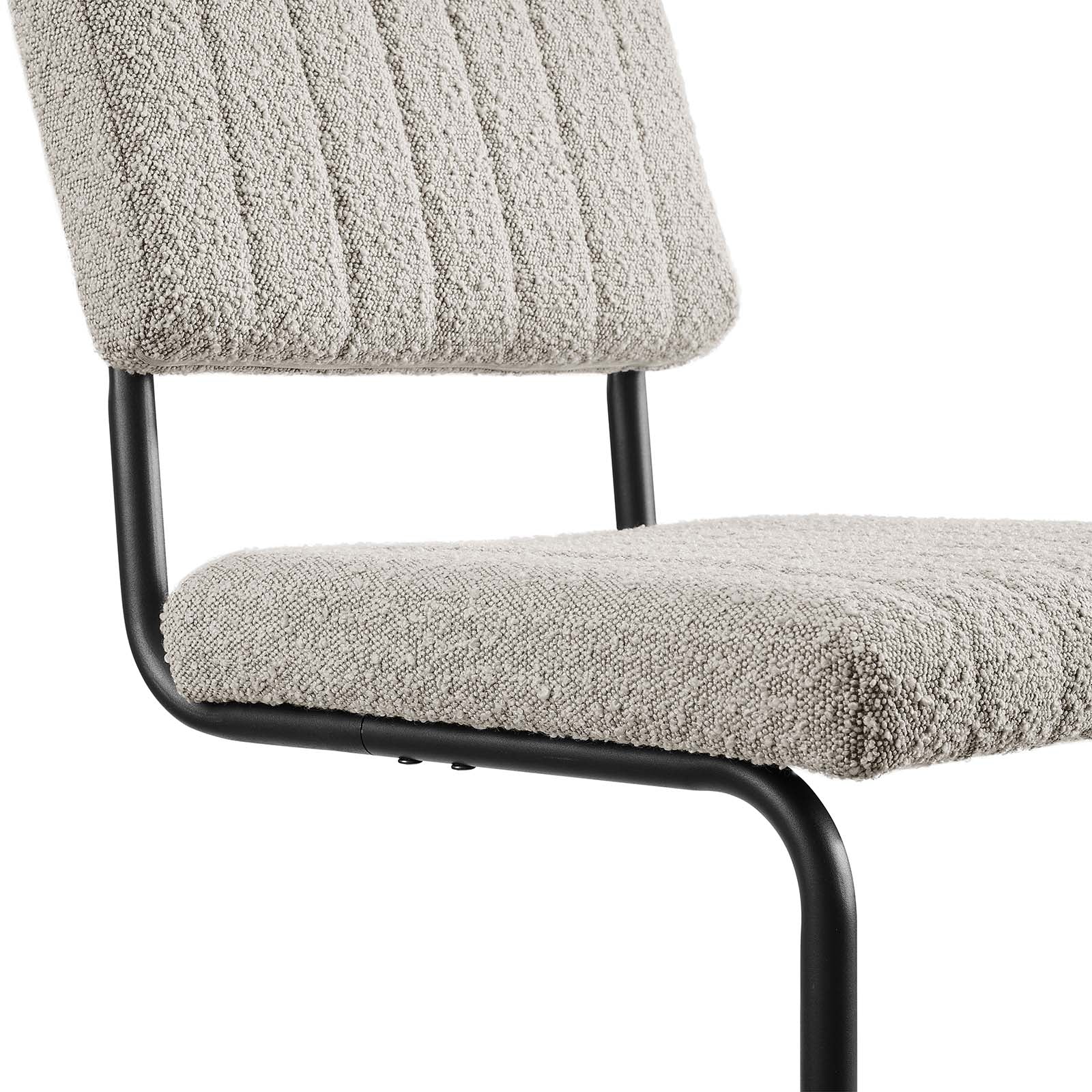 Parity Boucle Dining Side Chairs Set of 2 by Modway