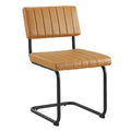 Parity Vegan Leather Dining Side Chairs Set of 2 by Modway