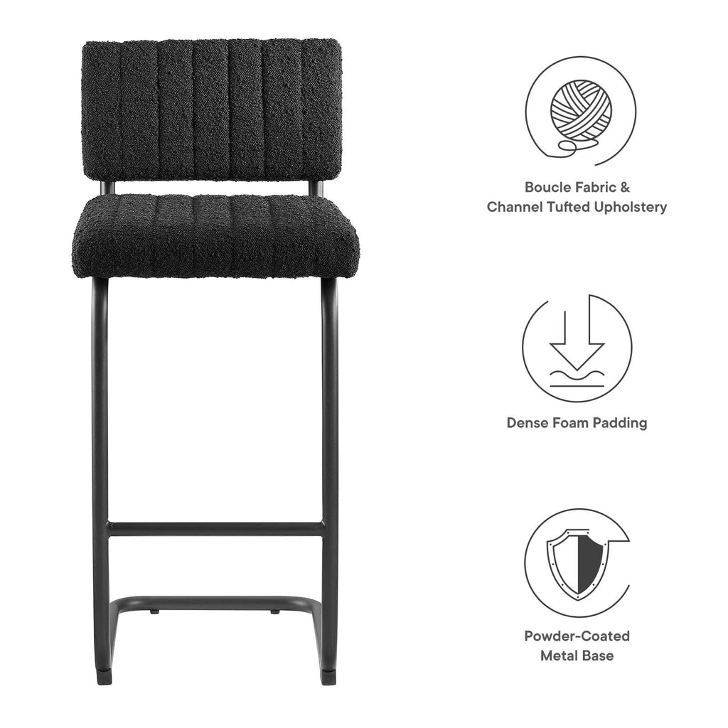 Parity Boucle Counter Stools Set of 2 by Modway