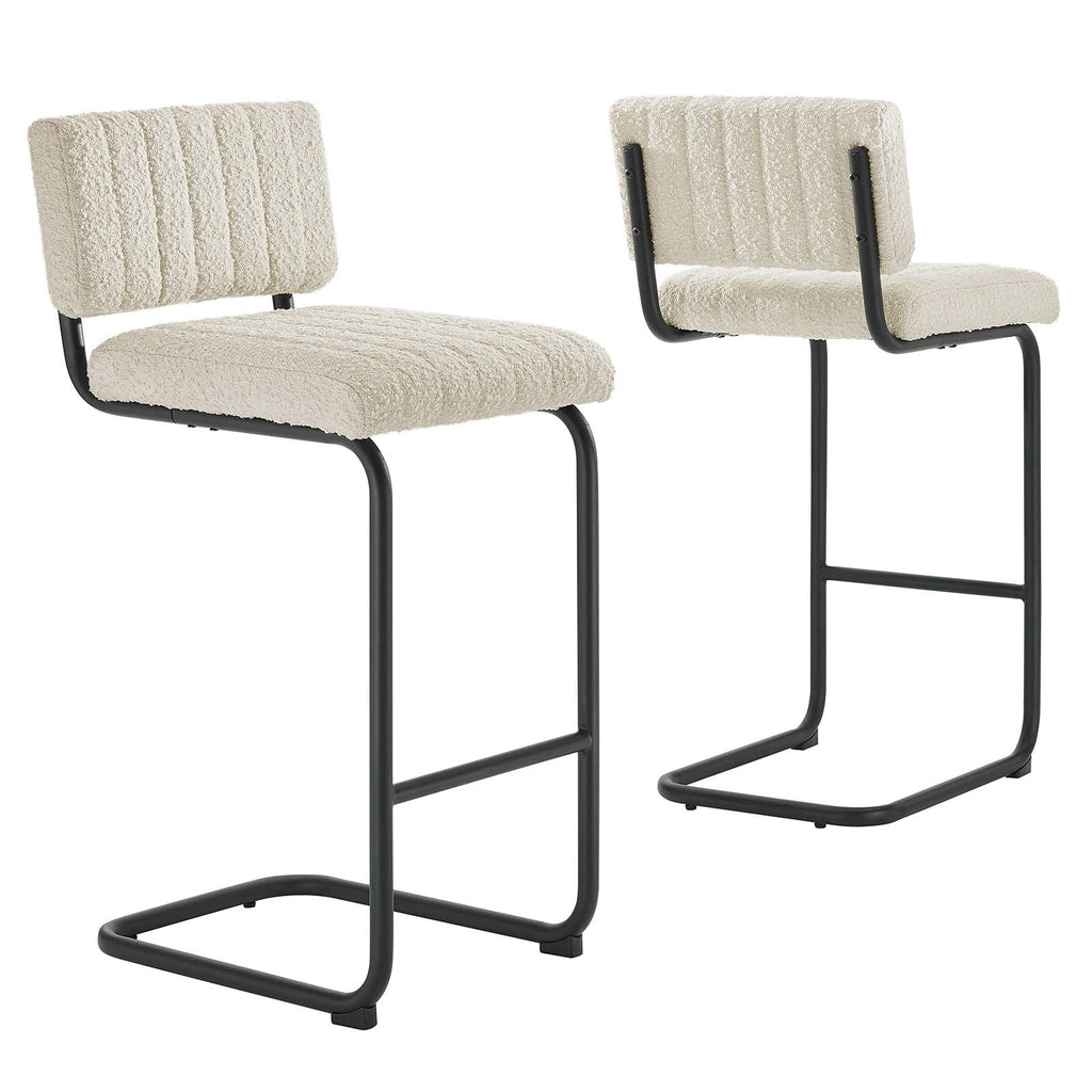 Parity Boucle Counter Stools Set of 2 by Modway