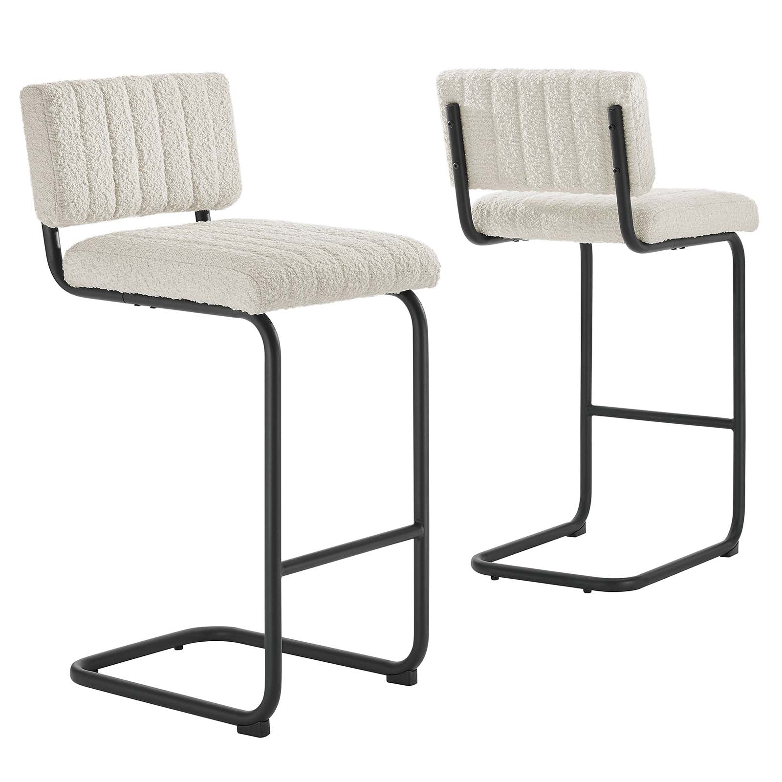 Parity Boucle Counter Stools Set of 2 by Modway