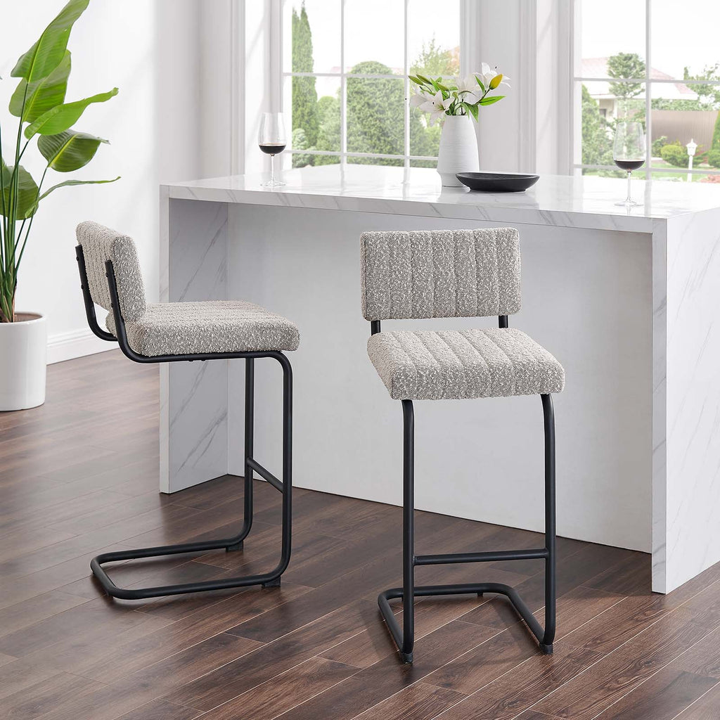 Parity Boucle Counter Stools Set of 2 by Modway