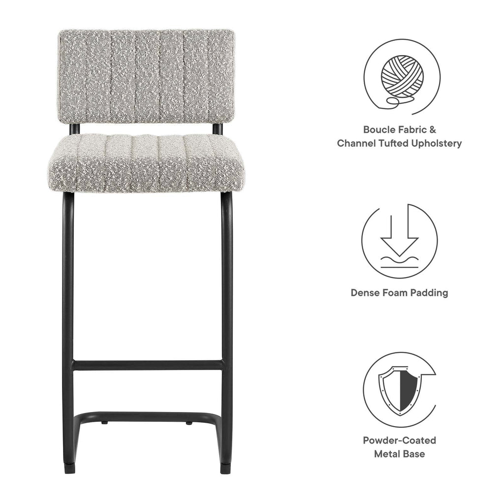 Parity Boucle Counter Stools Set of 2 by Modway