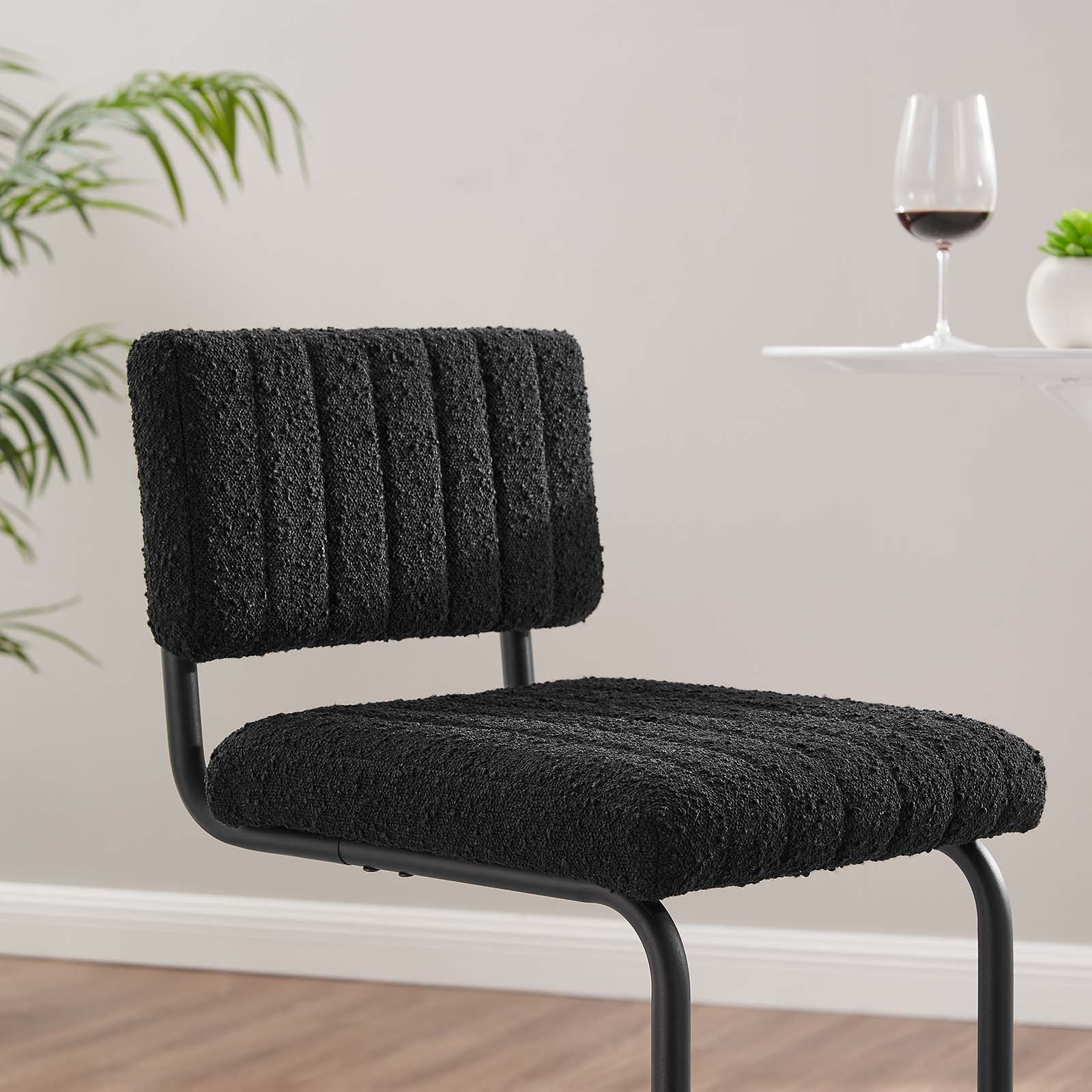 Parity Boucle Bar Stools Set of 2 by Modway