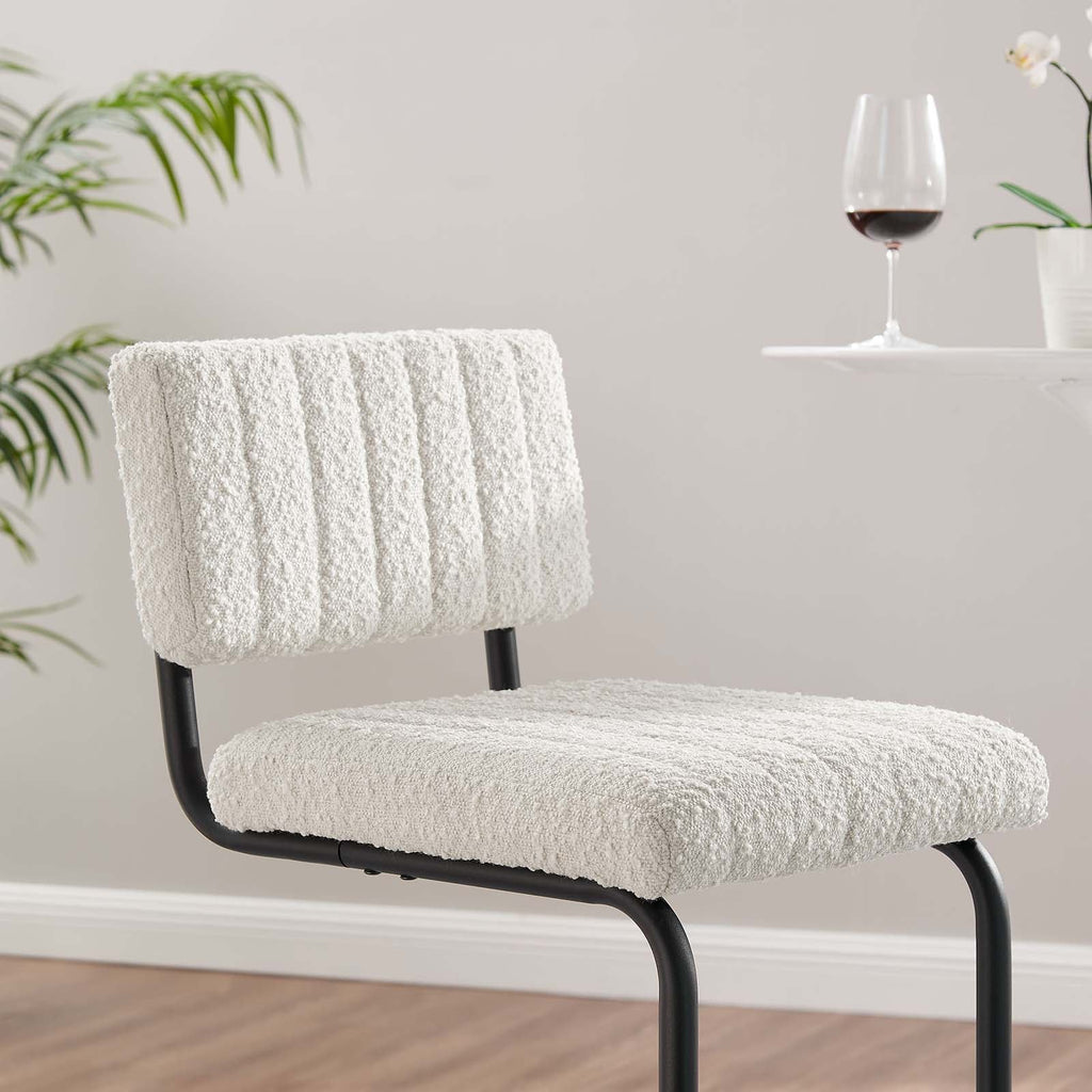 Parity Boucle Bar Stools Set of 2 by Modway
