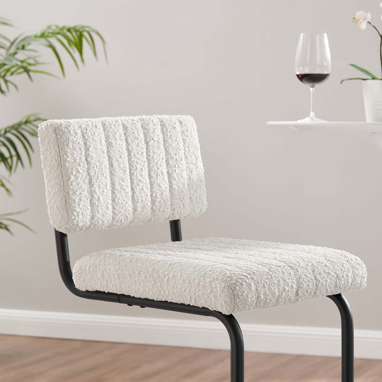 Parity Boucle Bar Stools Set of 2 by Modway