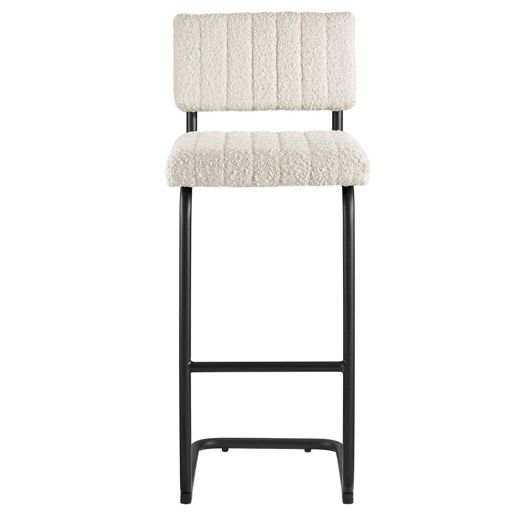 Parity Boucle Bar Stools Set of 2 by Modway