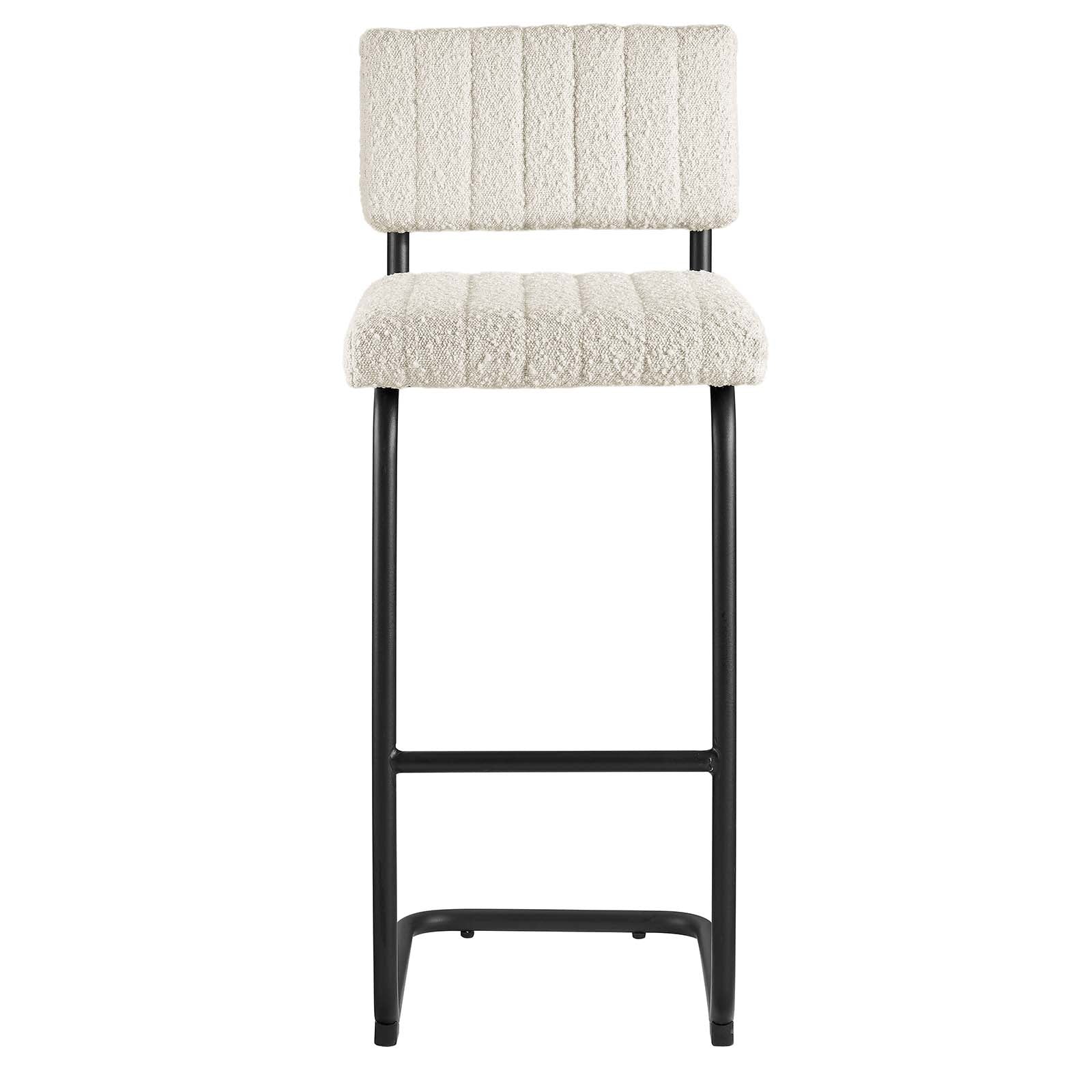 Parity Boucle Bar Stools Set of 2 by Modway