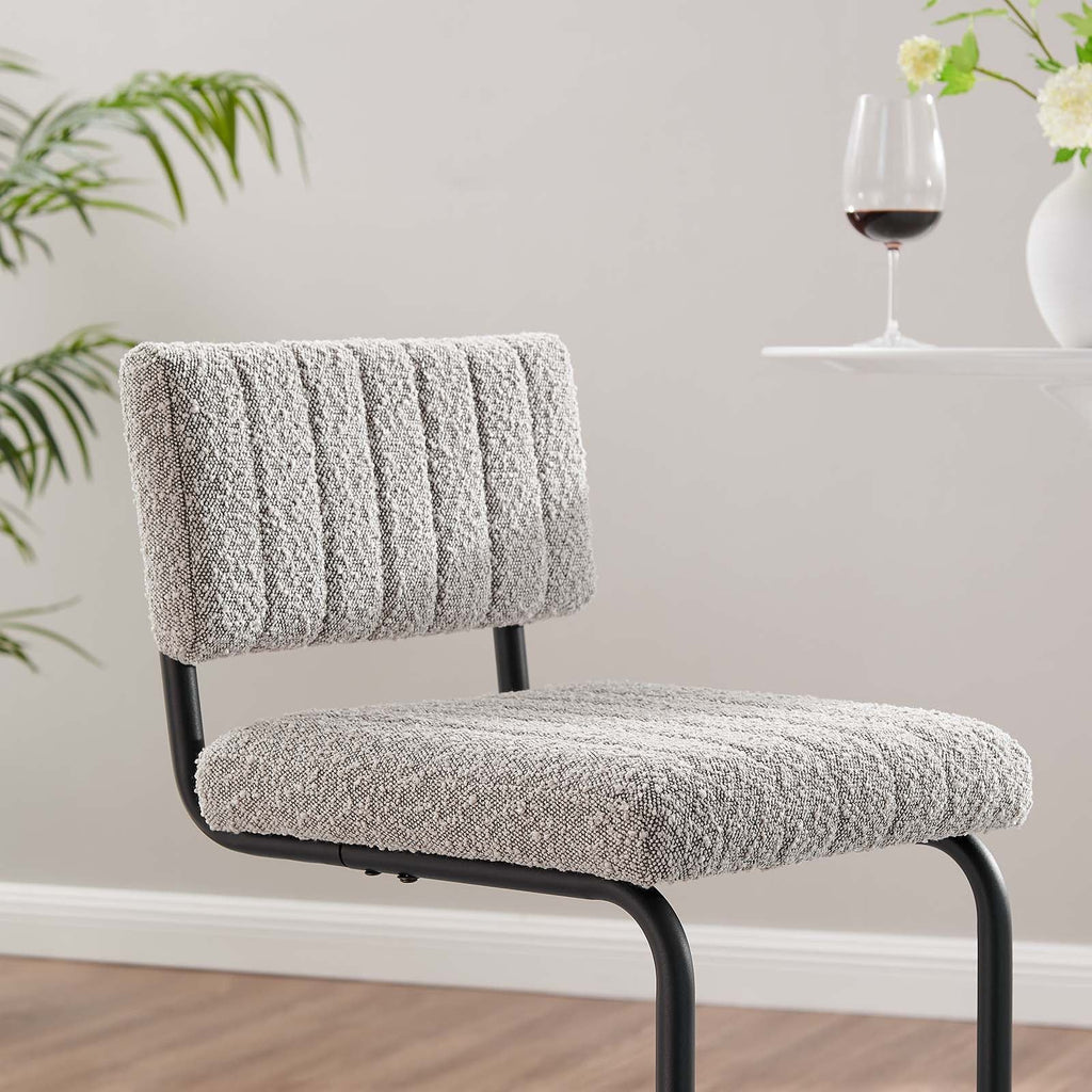 Parity Boucle Bar Stools Set of 2 by Modway