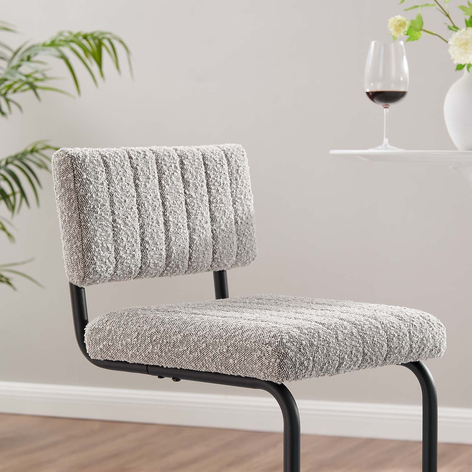 Parity Boucle Bar Stools Set of 2 by Modway