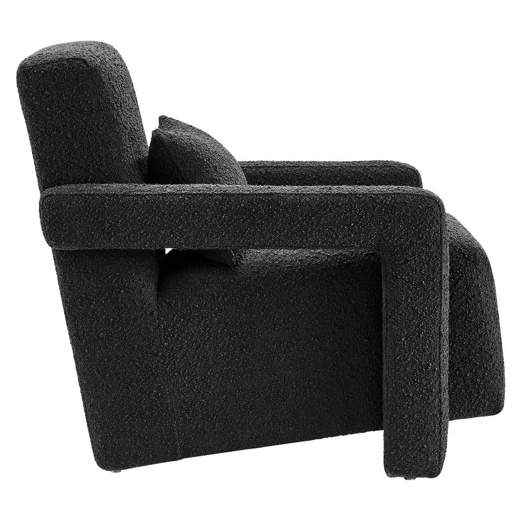 Mirage Boucle Upholstered Armchair by Modway