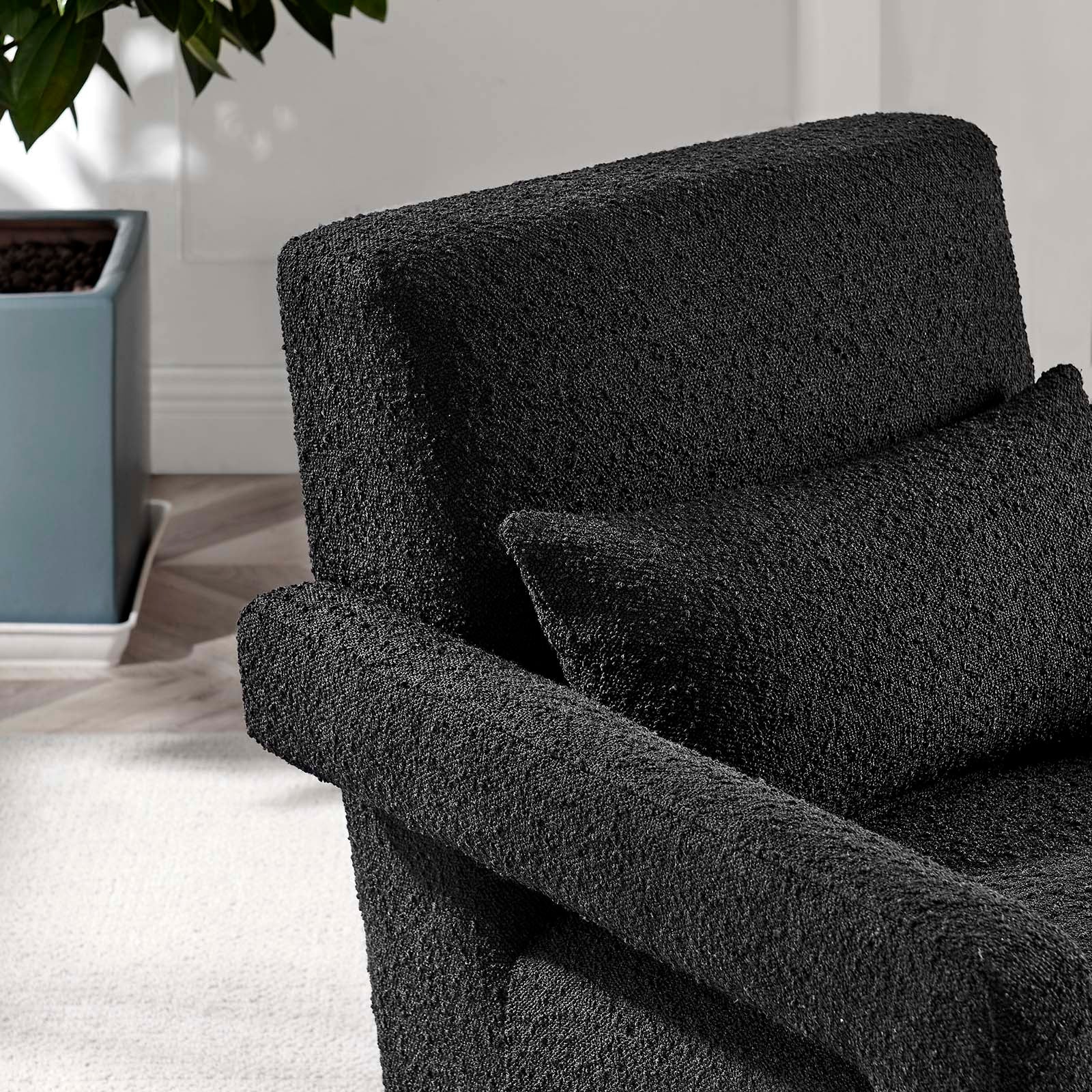 Mirage Boucle Upholstered Armchair by Modway