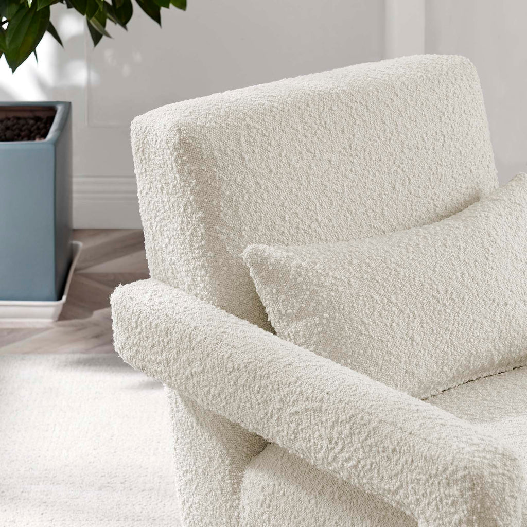 Mirage Boucle Upholstered Armchair by Modway