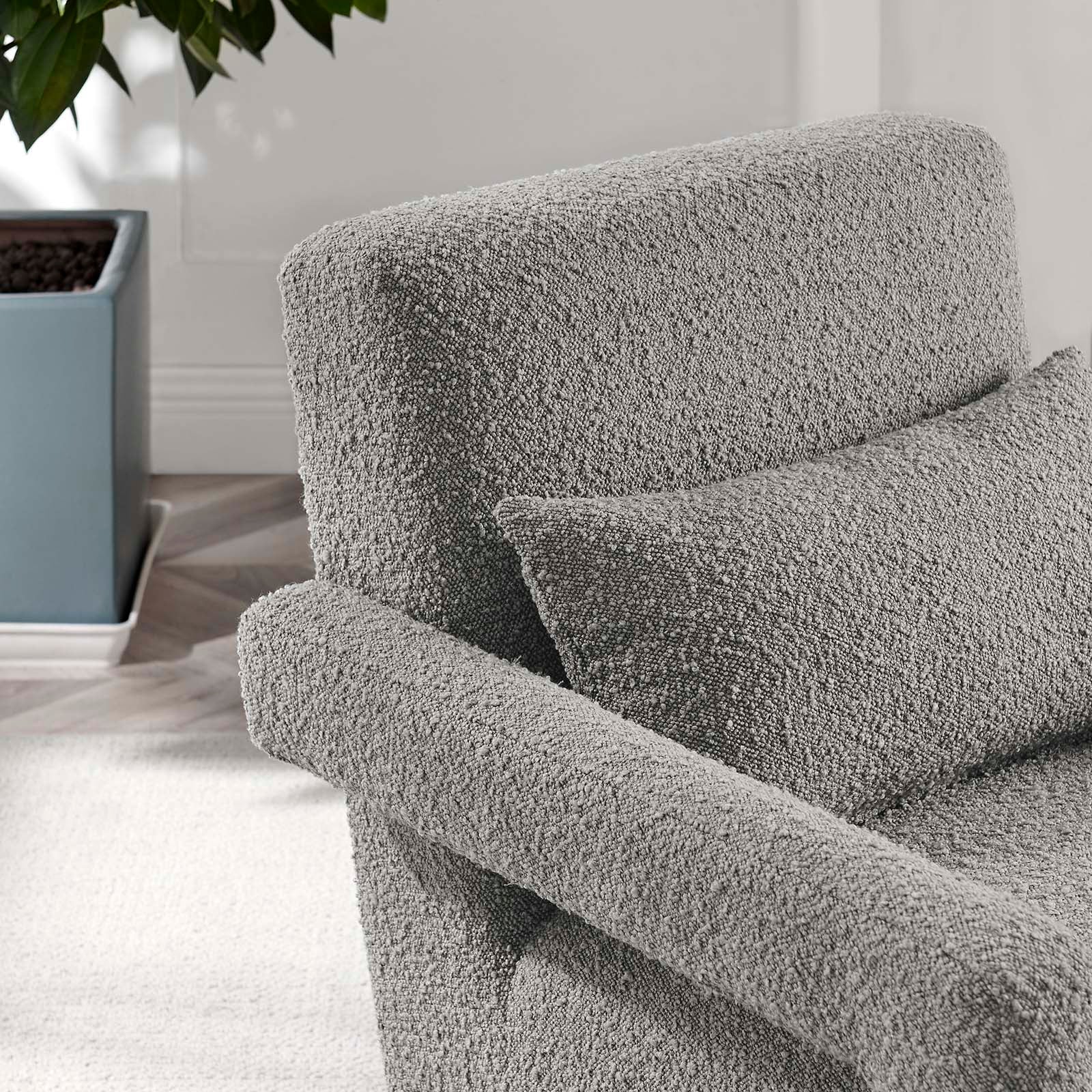 Mirage Boucle Upholstered Armchair by Modway