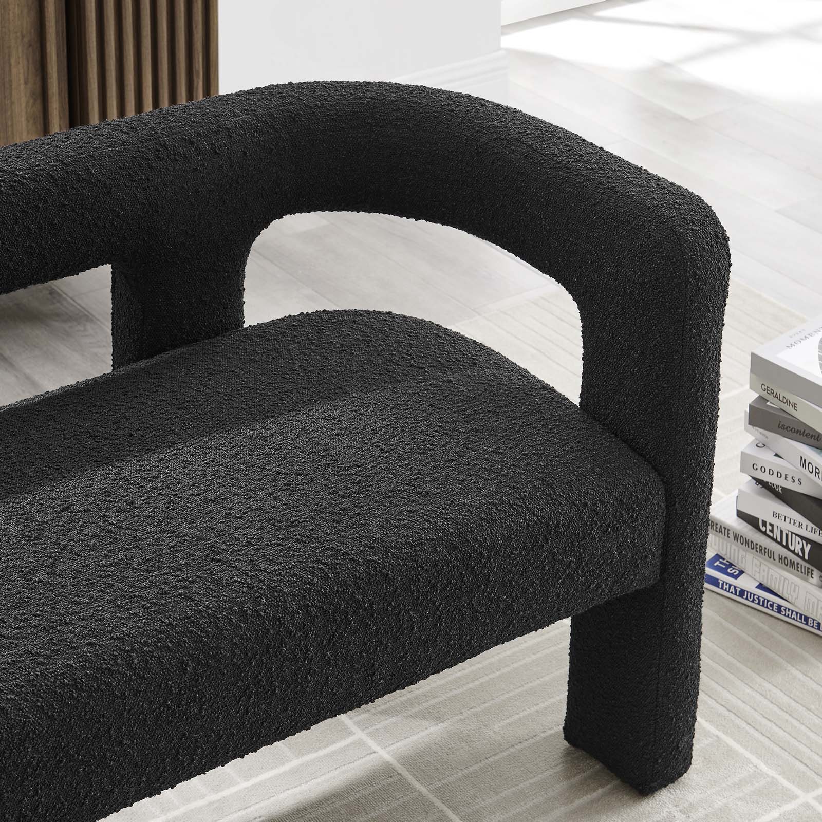 Kayla Boucle Upholstered Loveseat by Modway