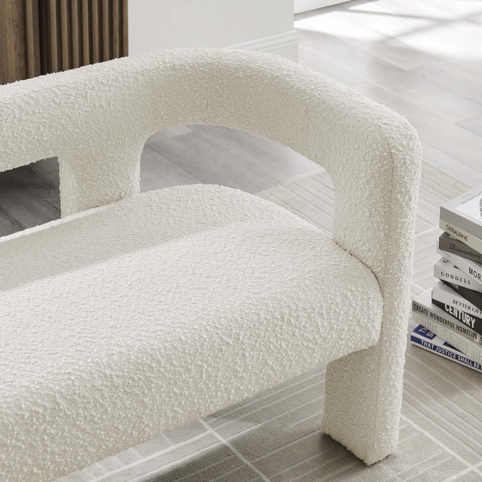 Kayla Boucle Upholstered Loveseat by Modway