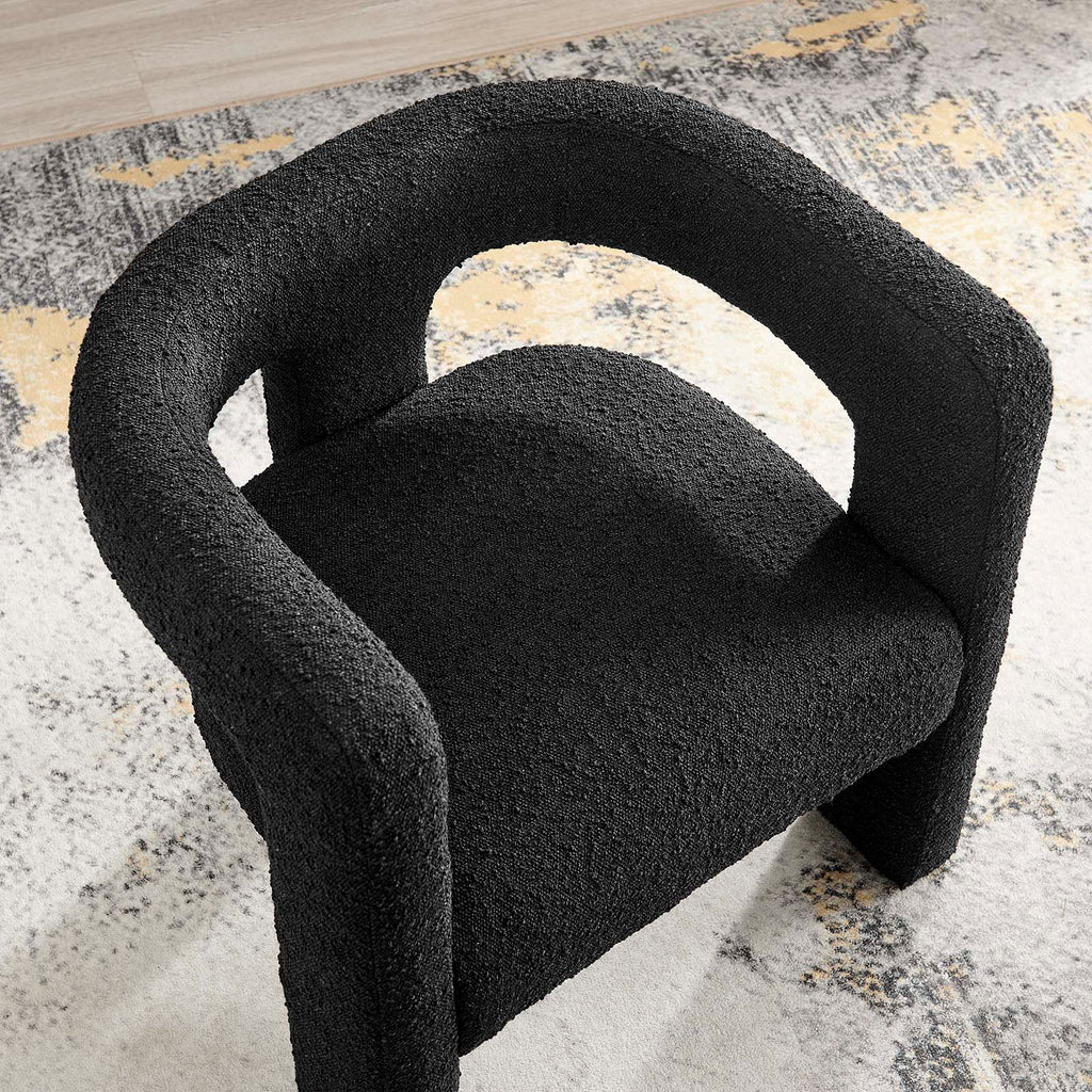 Kayla Boucle Upholstered Armchair by Modway