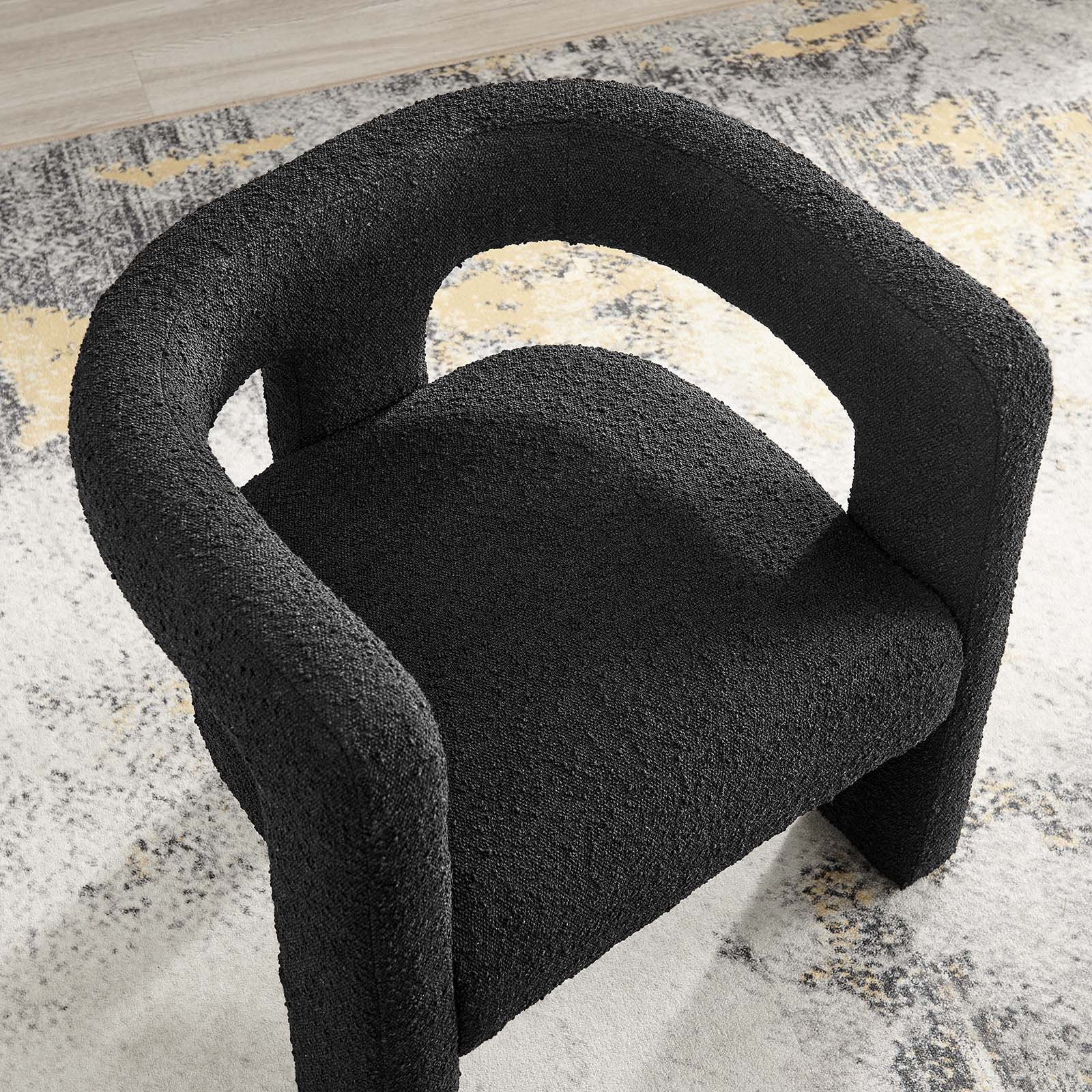 Kayla Boucle Upholstered Armchair by Modway